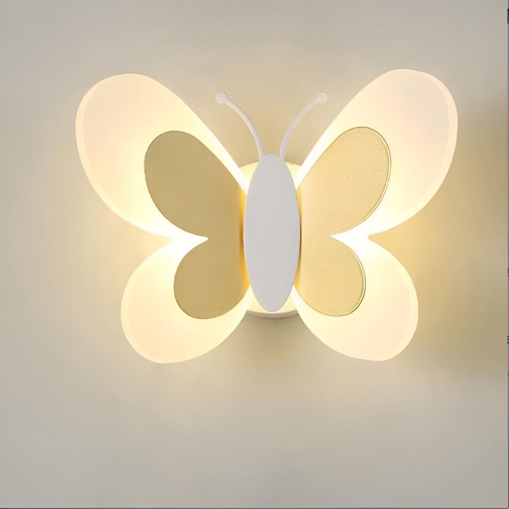Kinkiet dziecięcy LED motyl kolorowy do pokoju