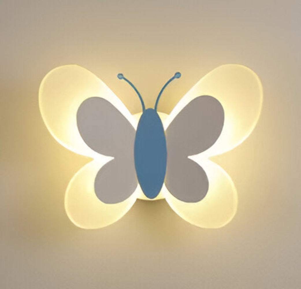 Kinkiet dziecięcy LED motyl kolorowy do pokoju