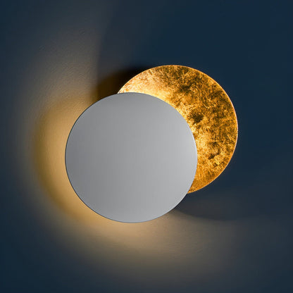 Obrotowa lampa ścienna LED z efektem księżyca