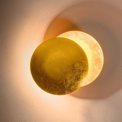 Obrotowa lampa ścienna LED z efektem księżyca
