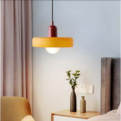 Regulowana kolorowa lampa wisząca ze szkła do wnętrz