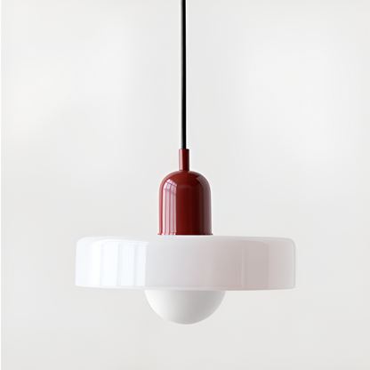 Regulowana kolorowa lampa wisząca ze szkła do wnętrz