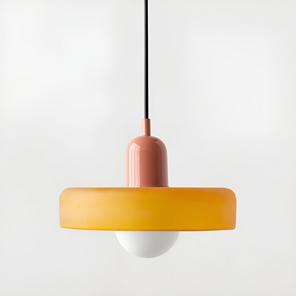 Regulowana kolorowa lampa wisząca ze szkła do wnętrz