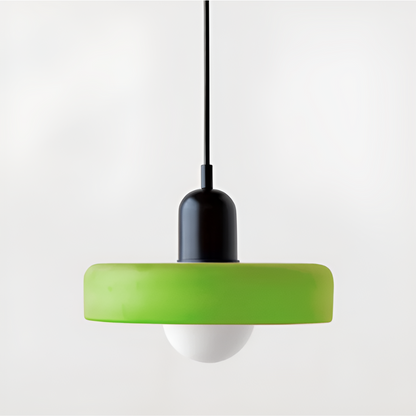 Regulowana kolorowa lampa wisząca ze szkła do wnętrz