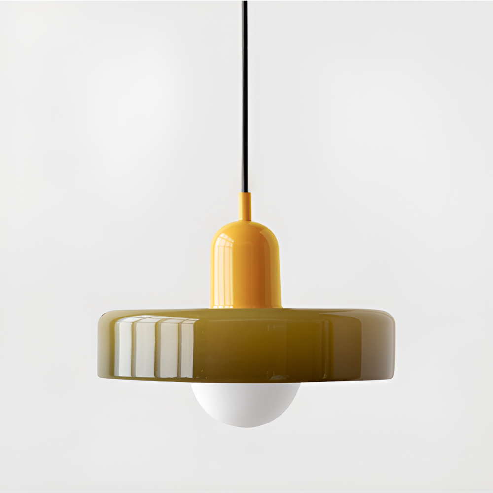 Regulowana kolorowa lampa wisząca ze szkła do wnętrz