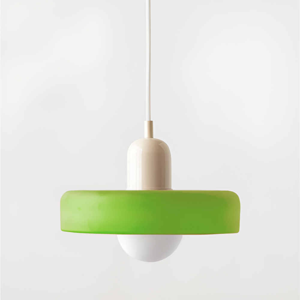 Regulowana kolorowa lampa wisząca ze szkła do wnętrz