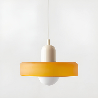 Regulowana kolorowa lampa wisząca ze szkła do wnętrz