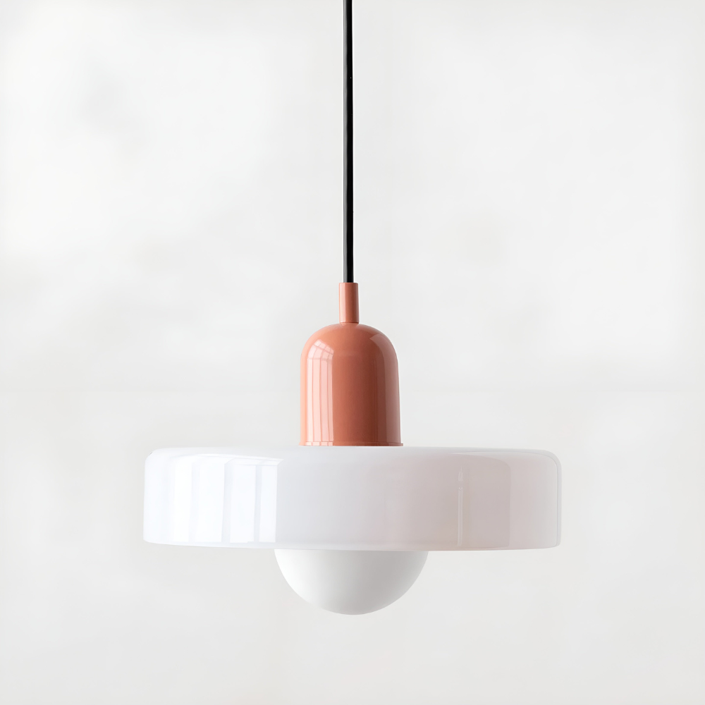 Regulowana kolorowa lampa wisząca ze szkła do wnętrz