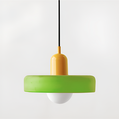 Regulowana kolorowa lampa wisząca ze szkła do wnętrz