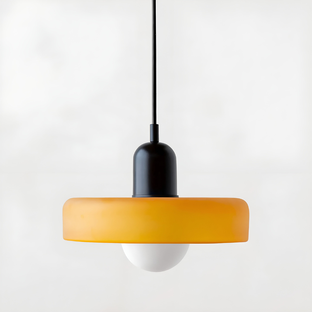 Regulowana kolorowa lampa wisząca ze szkła do wnętrz