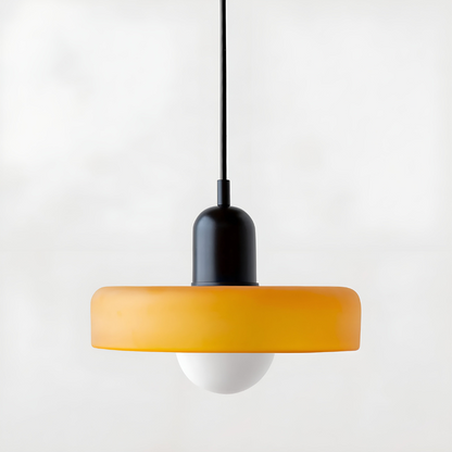Regulowana kolorowa lampa wisząca ze szkła do wnętrz