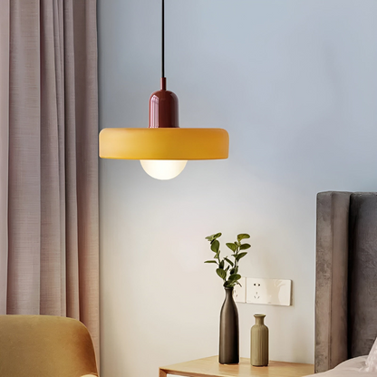 Regulowana kolorowa lampa wisząca ze szkła do wnętrz
