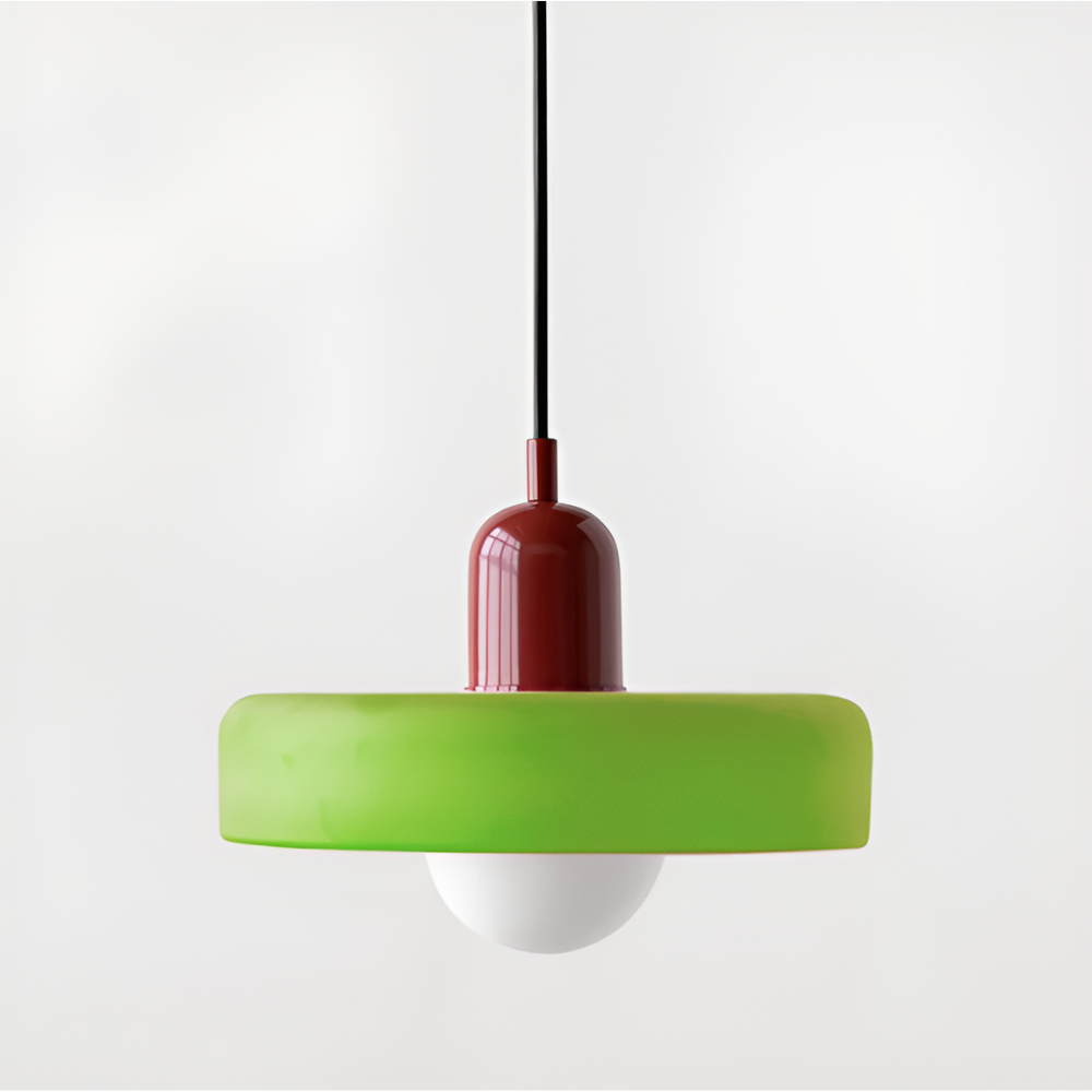 Regulowana kolorowa lampa wisząca ze szkła do wnętrz