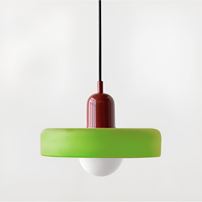 Regulowana kolorowa lampa wisząca ze szkła do wnętrz