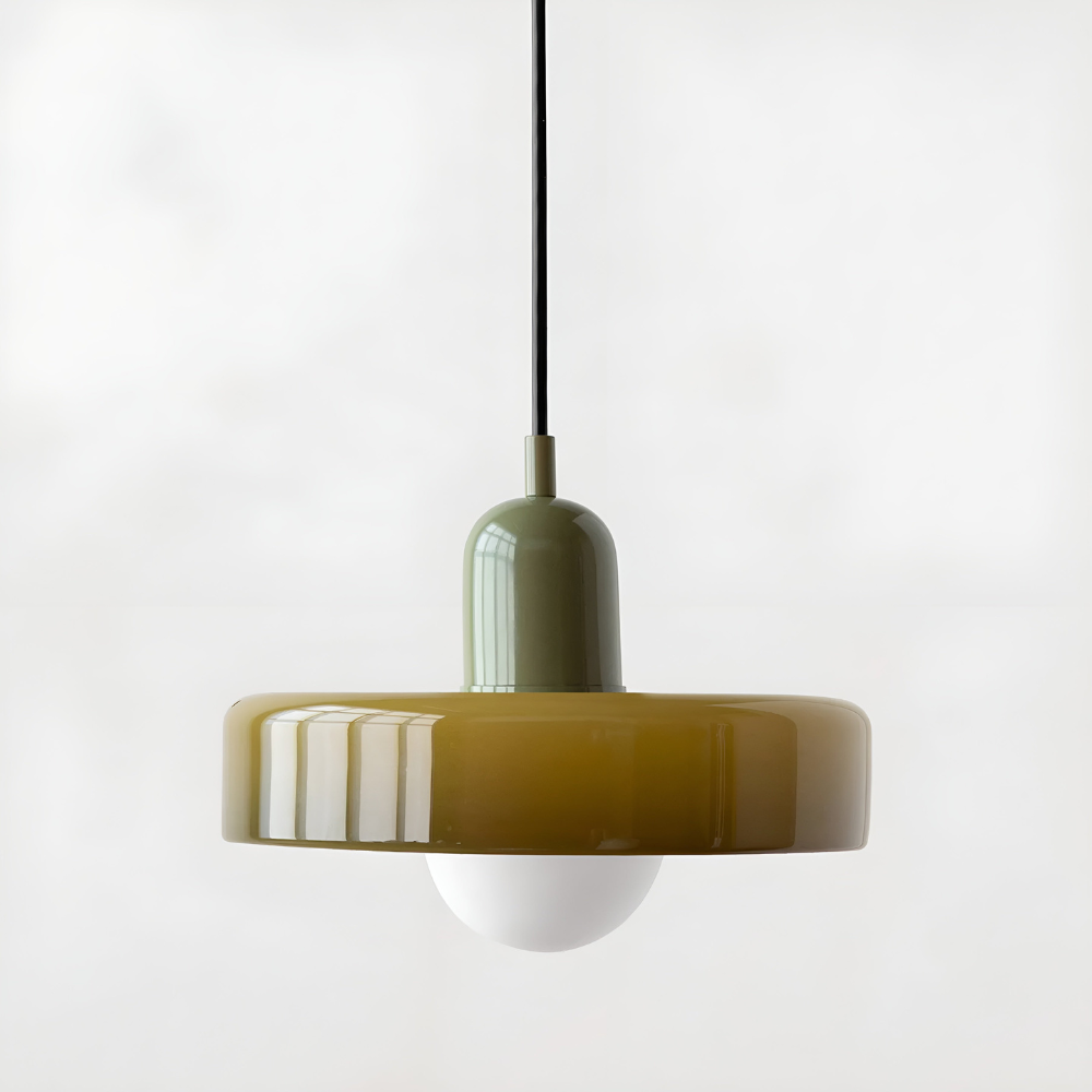 Regulowana kolorowa lampa wisząca ze szkła do wnętrz