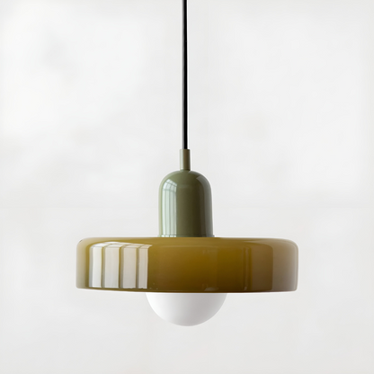 Regulowana kolorowa lampa wisząca ze szkła do wnętrz