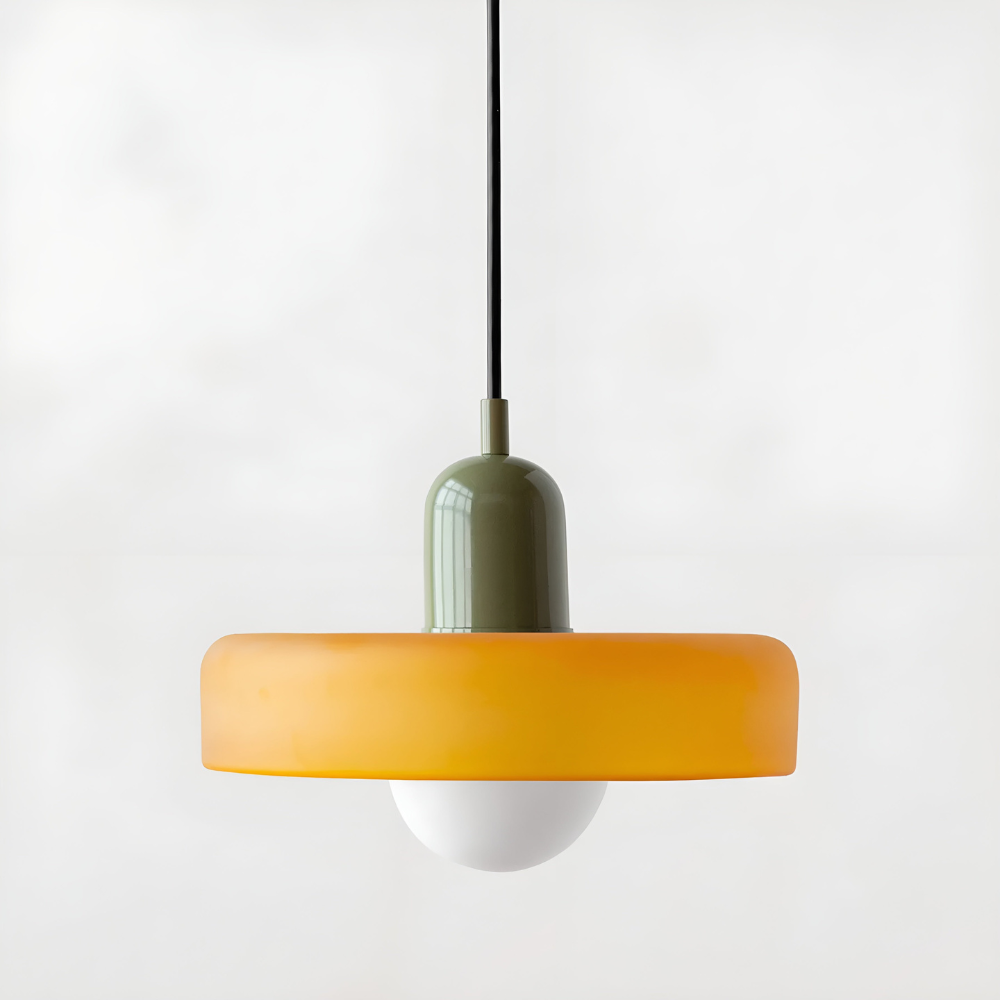 Regulowana kolorowa lampa wisząca ze szkła do wnętrz