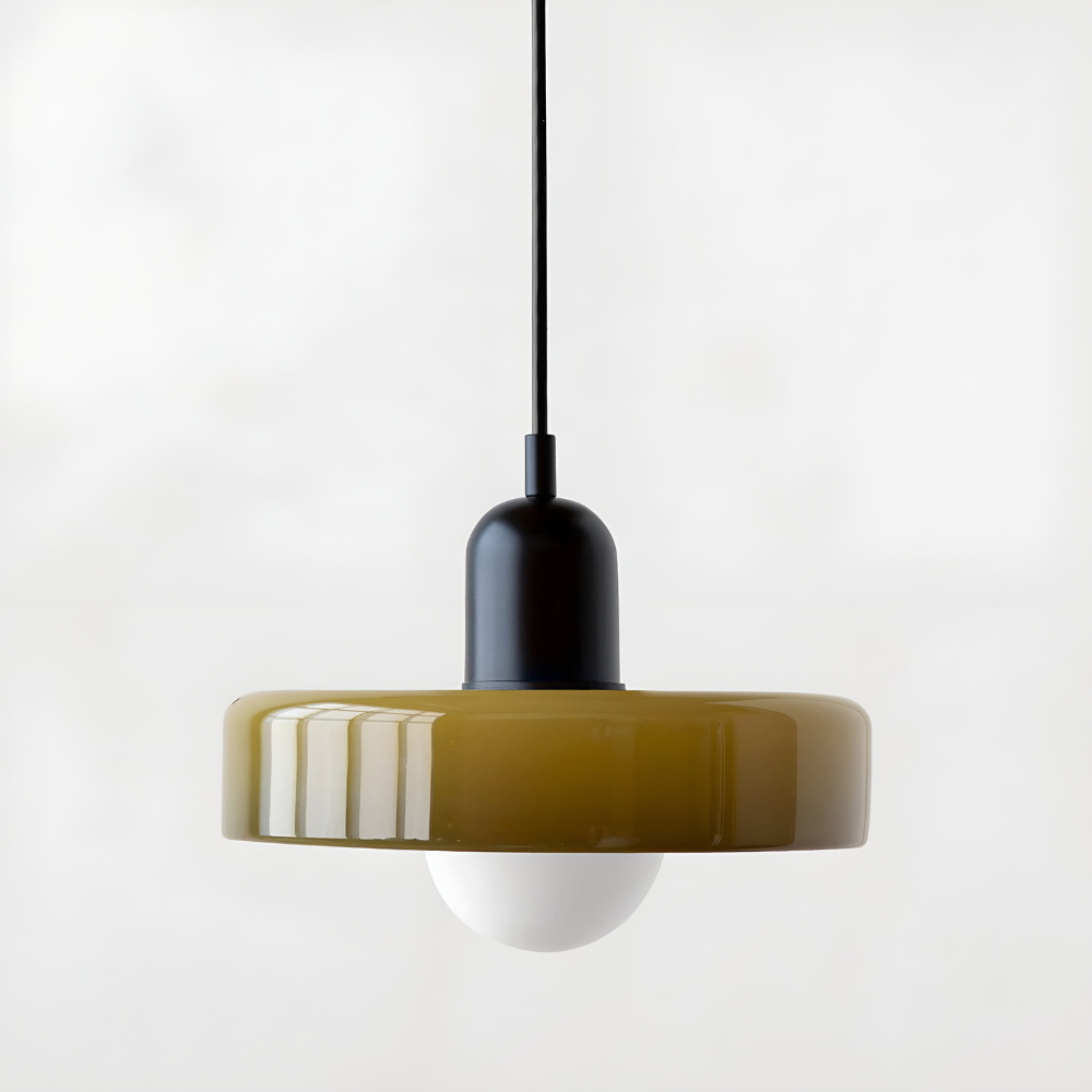 Regulowana kolorowa lampa wisząca ze szkła do wnętrz