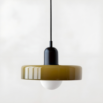 Regulowana kolorowa lampa wisząca ze szkła do wnętrz