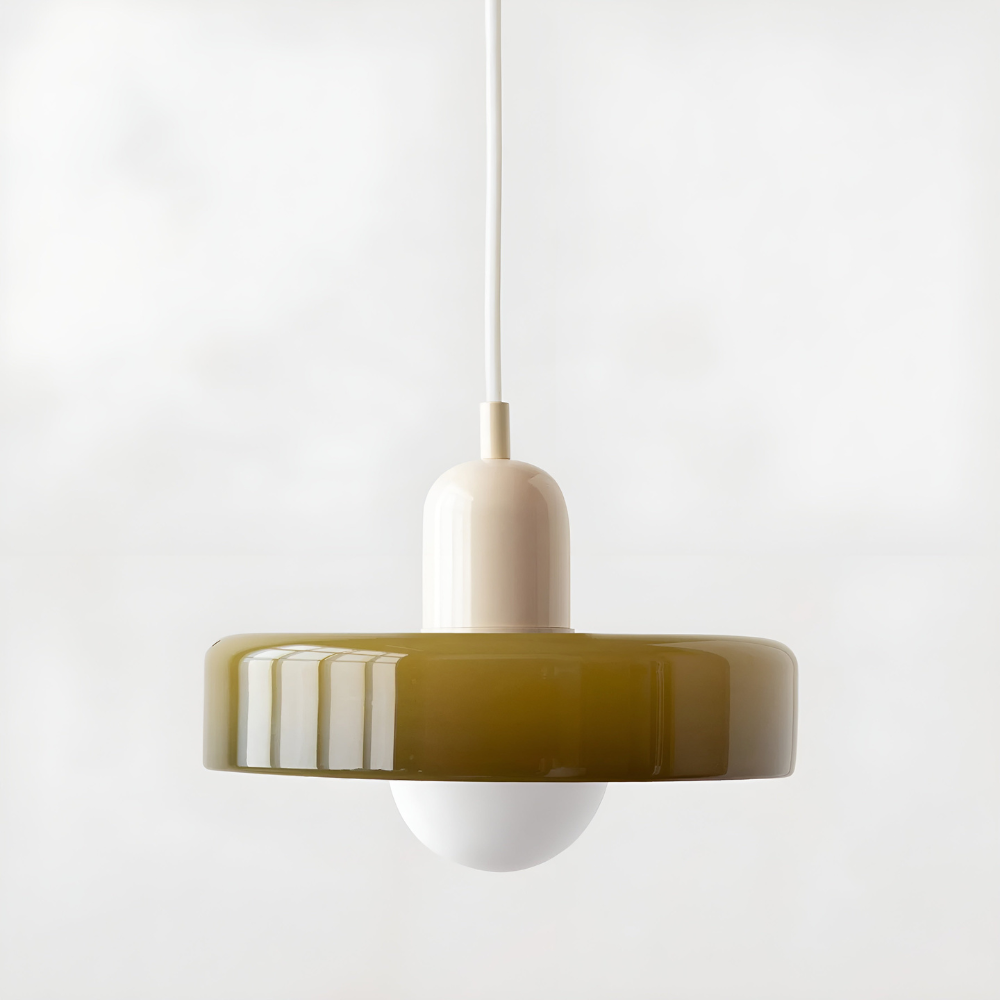 Regulowana kolorowa lampa wisząca ze szkła do wnętrz