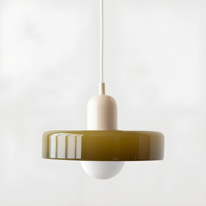 Regulowana kolorowa lampa wisząca ze szkła do wnętrz