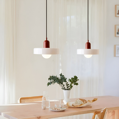 Regulowana kolorowa lampa wisząca ze szkła do wnętrz