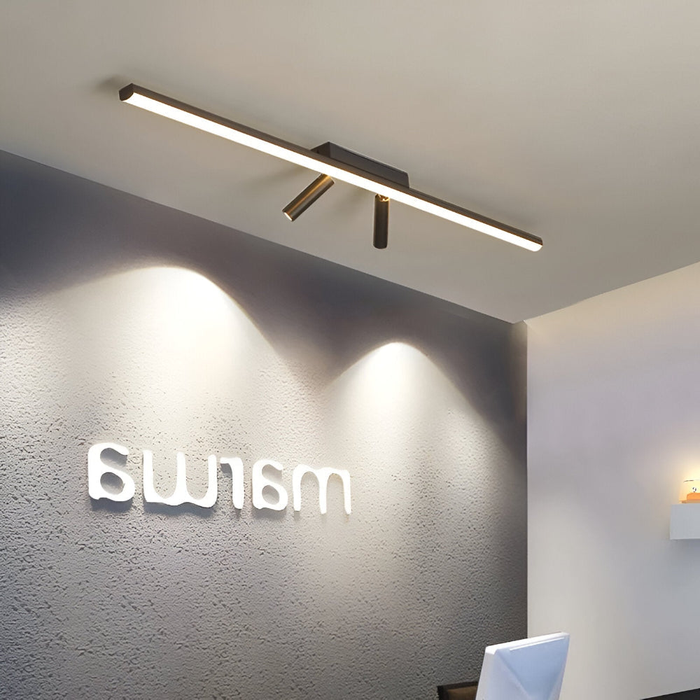 Lampa sufitowa LED z regulowanymi reflektorami do kuchni