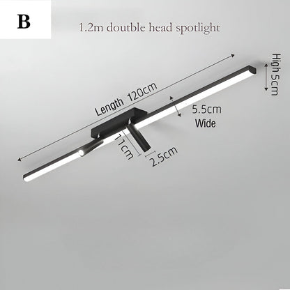 Lampa sufitowa LED z regulowanymi reflektorami do kuchni