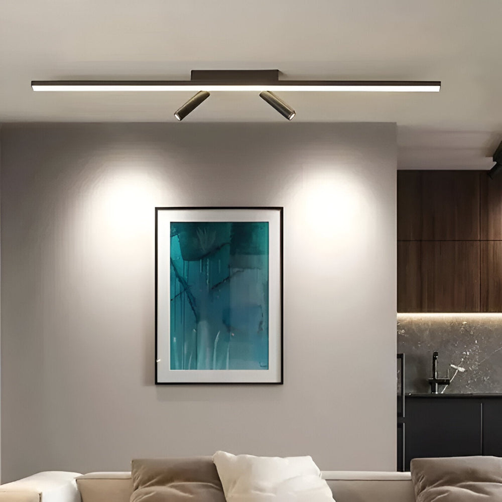 Lampa sufitowa LED z regulowanymi reflektorami do kuchni