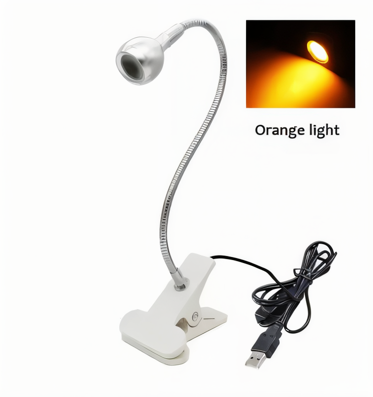 Lampa biurkowa LED z klipsem USB regulowana 360°