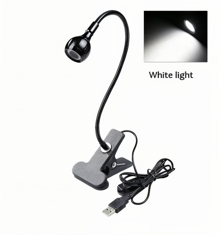 Lampa biurkowa LED z klipsem USB regulowana 360°