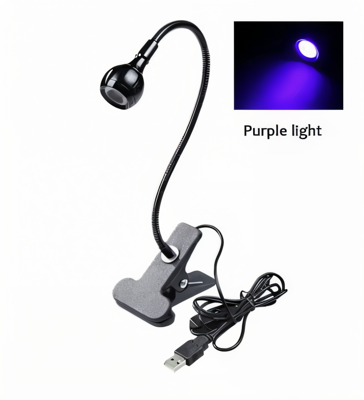 Lampa biurkowa LED z klipsem USB regulowana 360°