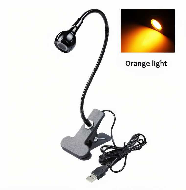 Lampa biurkowa LED z klipsem USB regulowana 360°