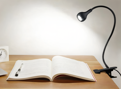 Lampa biurkowa LED z klipsem USB regulowana 360°