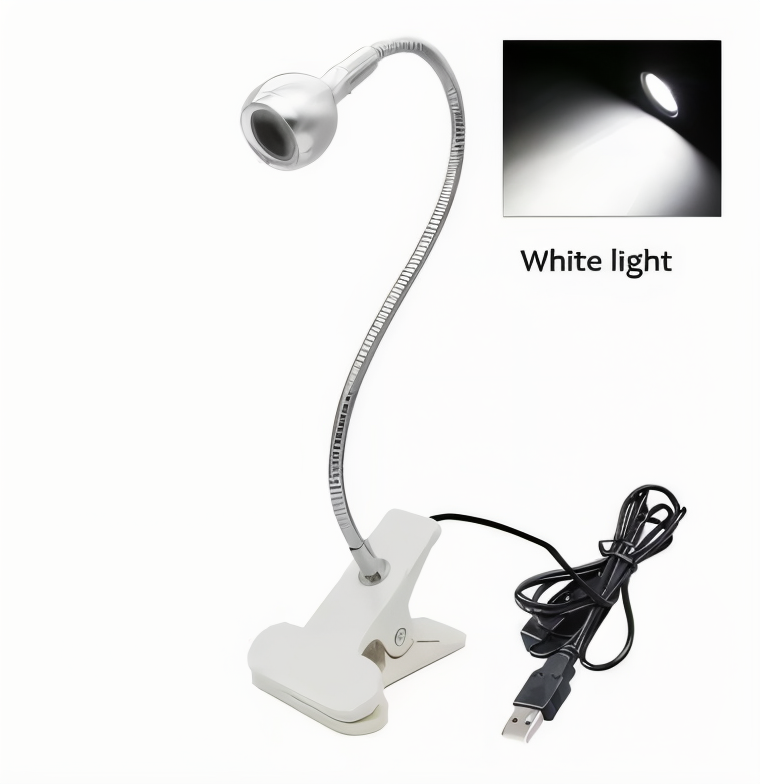 Lampa biurkowa LED z klipsem USB regulowana 360°