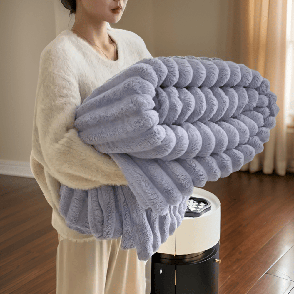 Gruby koc pluszowy fleece 120x150–200x230 cm
