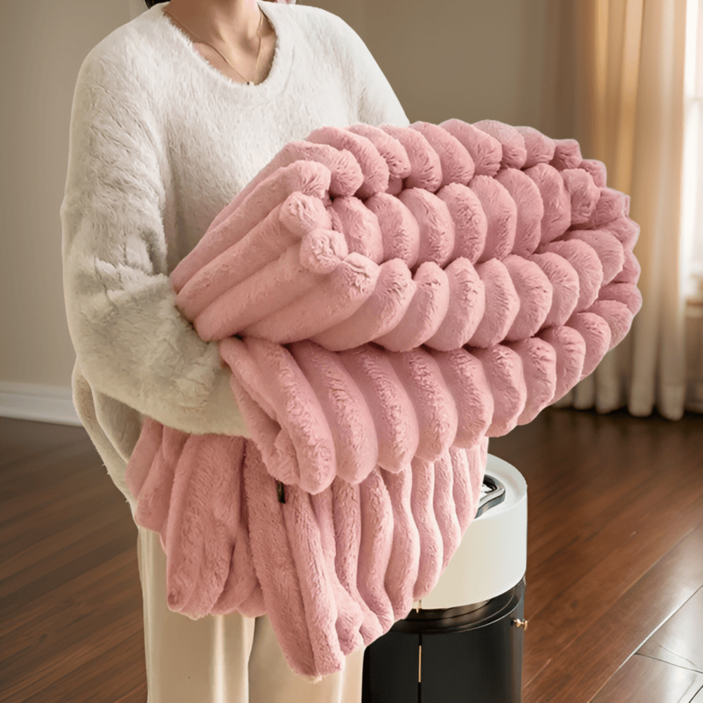 Gruby koc pluszowy fleece 120x150–200x230 cm