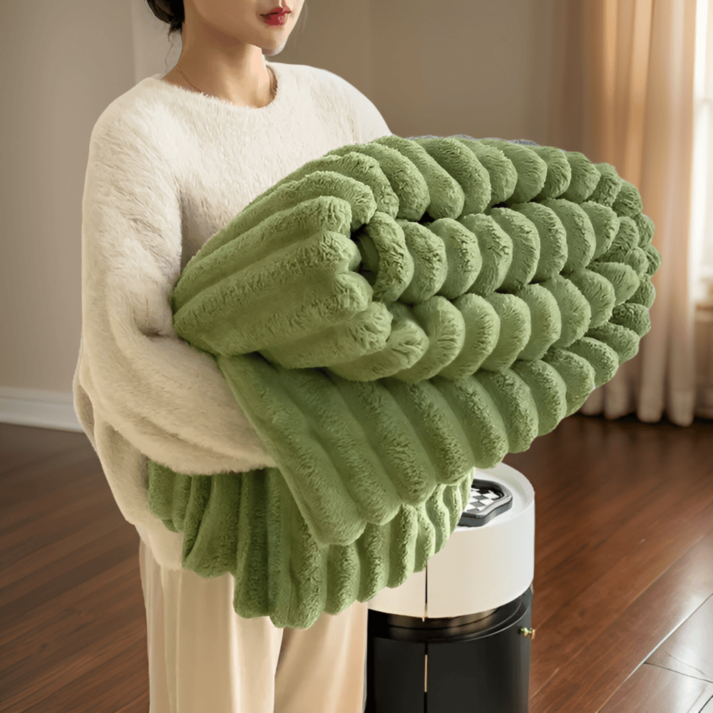 Gruby koc pluszowy fleece 120x150–200x230 cm