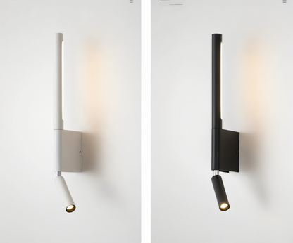 Obrotowa lampa ścienna LED do czytania przy łóżku
