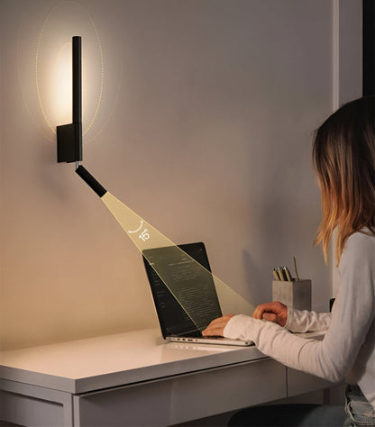 Obrotowa lampa ścienna LED do czytania przy łóżku