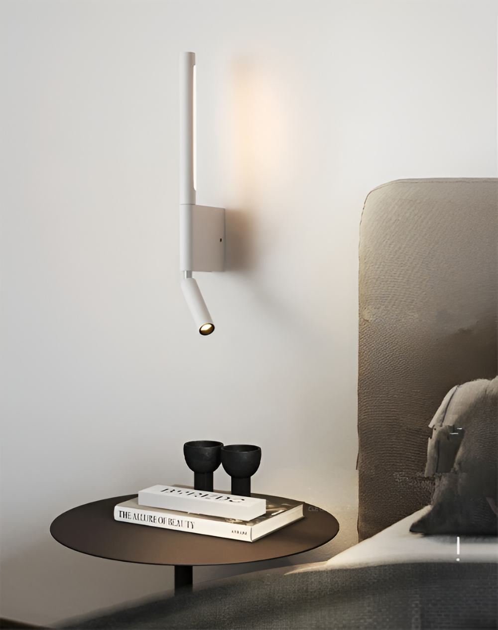 Obrotowa lampa ścienna LED do czytania przy łóżku