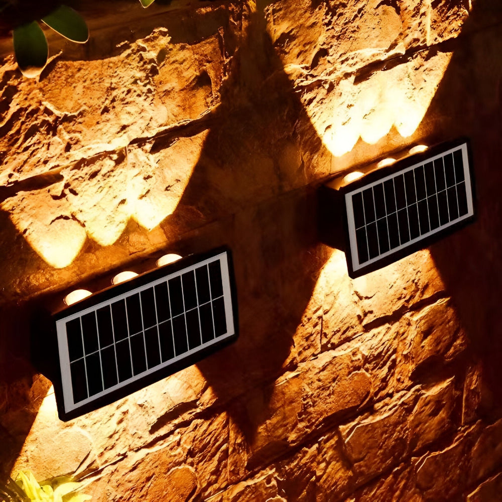 Solarna lampa ogrodowa LED na ścianę