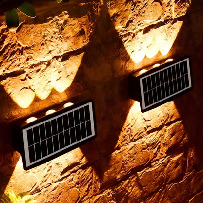 Solarna lampa ogrodowa LED na ścianę