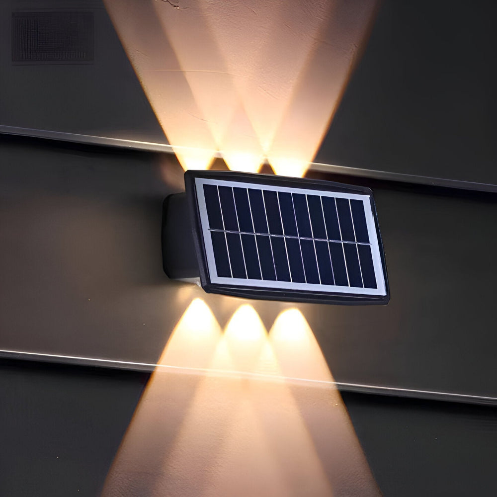 Solarna lampa ogrodowa LED na ścianę