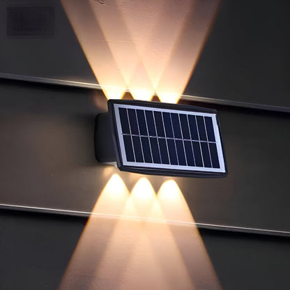 Solarna lampa ogrodowa LED na ścianę