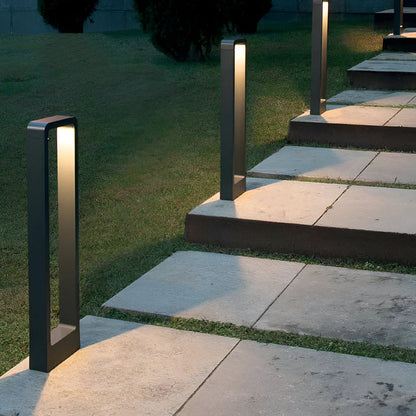 Czarna lampa ogrodowa LED IP65 30/60/80 cm