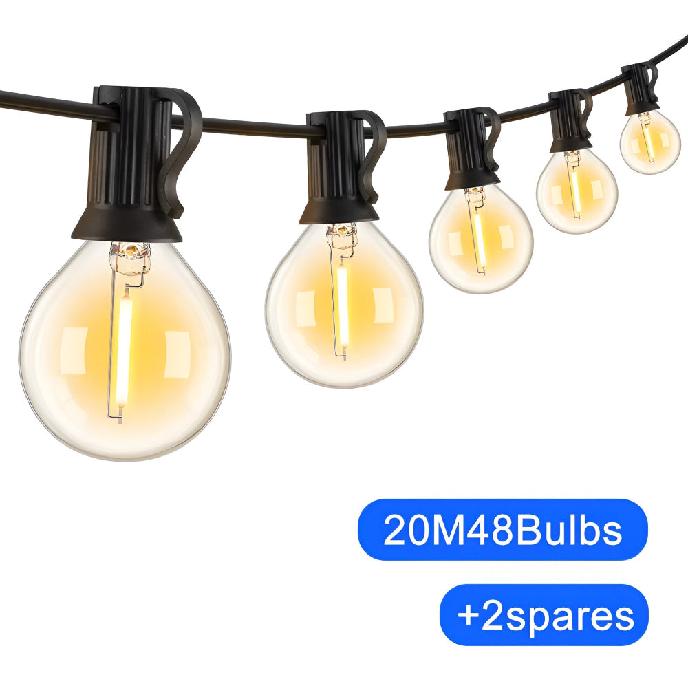 Zewnętrzna girlanda świetlna do ogrodu i na taras