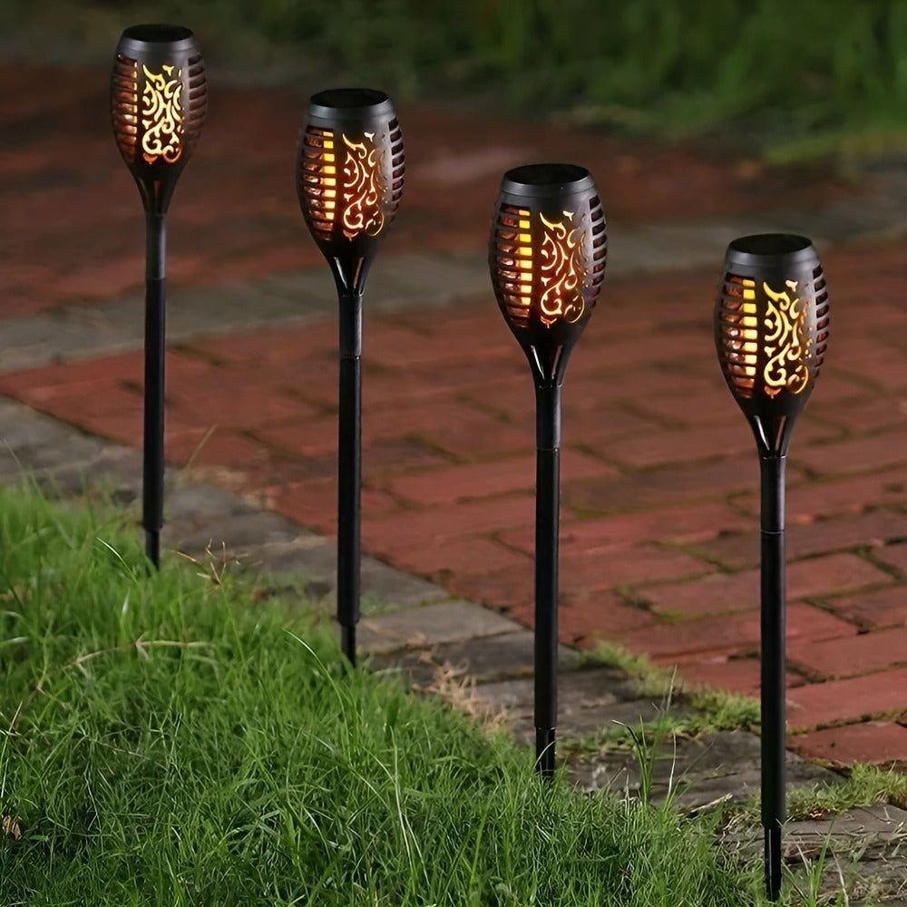 Pochodnia solarna LED efekt płomienia IP65 ogrodowa