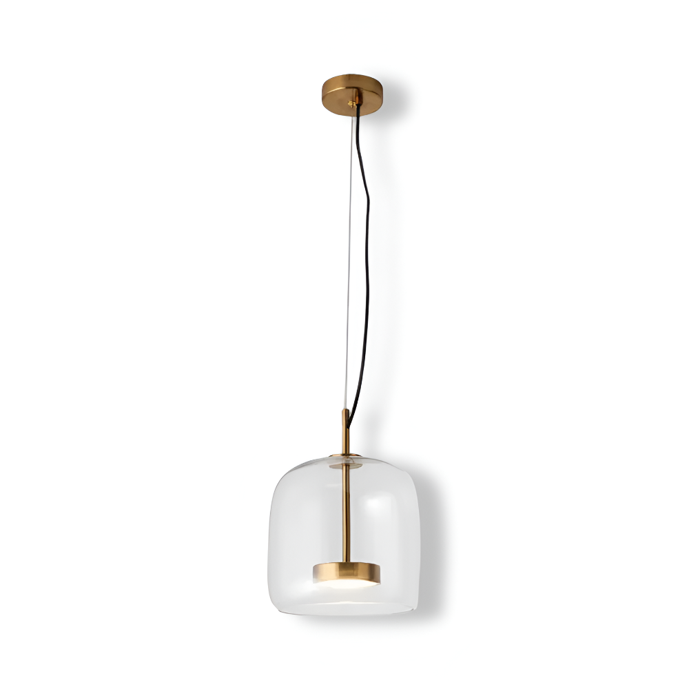 Szklana lampa wisząca nowoczesna E27 25 cm 35 cm