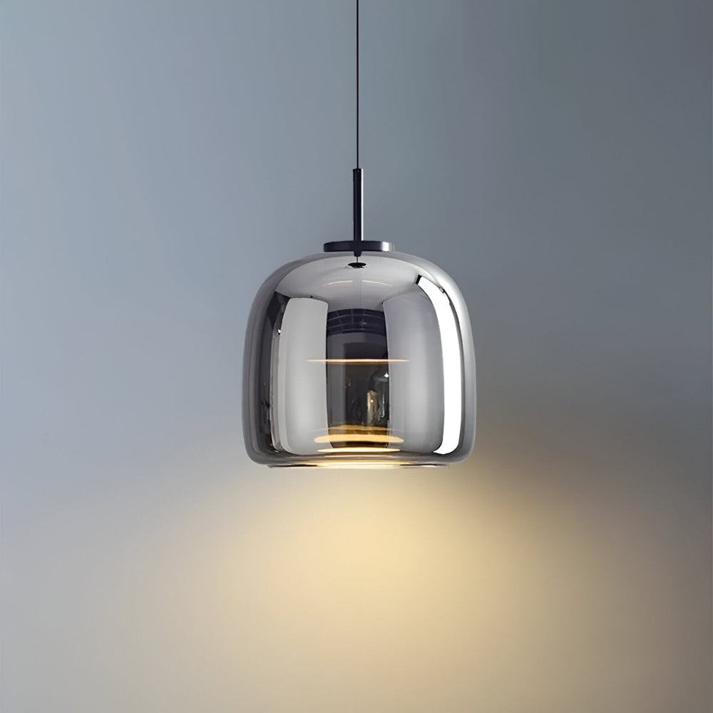 Szklana lampa wisząca nowoczesna E27 25 cm 35 cm
